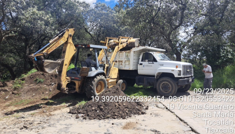 Trabaja Ayuntamiento de Tocatlán en restauración de la cuenca del Atoyac